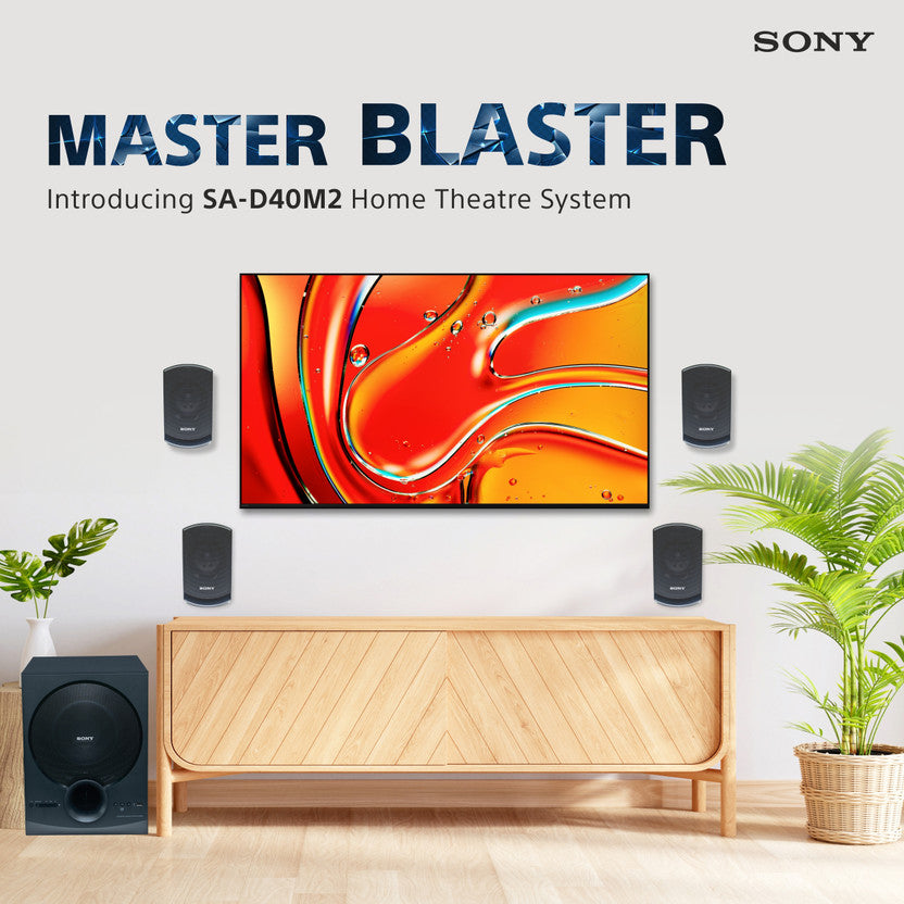 Sony SA-D40M2 Home Theatre System in living room