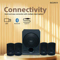 Sony SA-D40M2 Bluetooth, USB and Audio-in connectivity